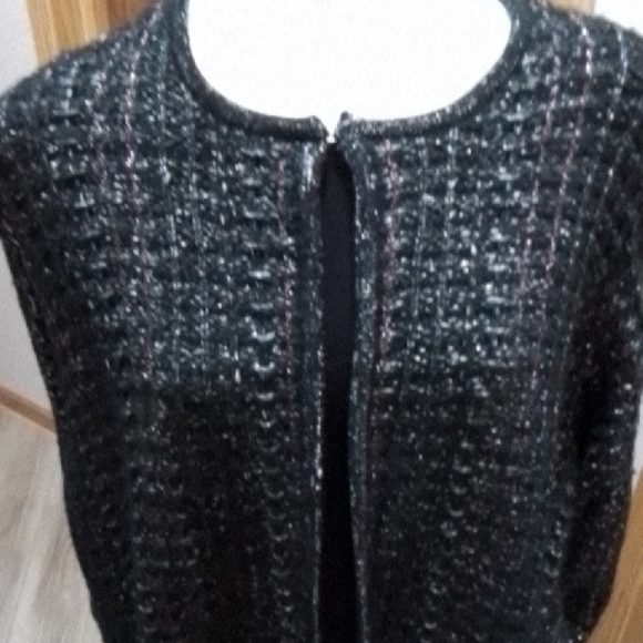 Women's Black Tweed Jacket/Blazer - Picture 4 of 5